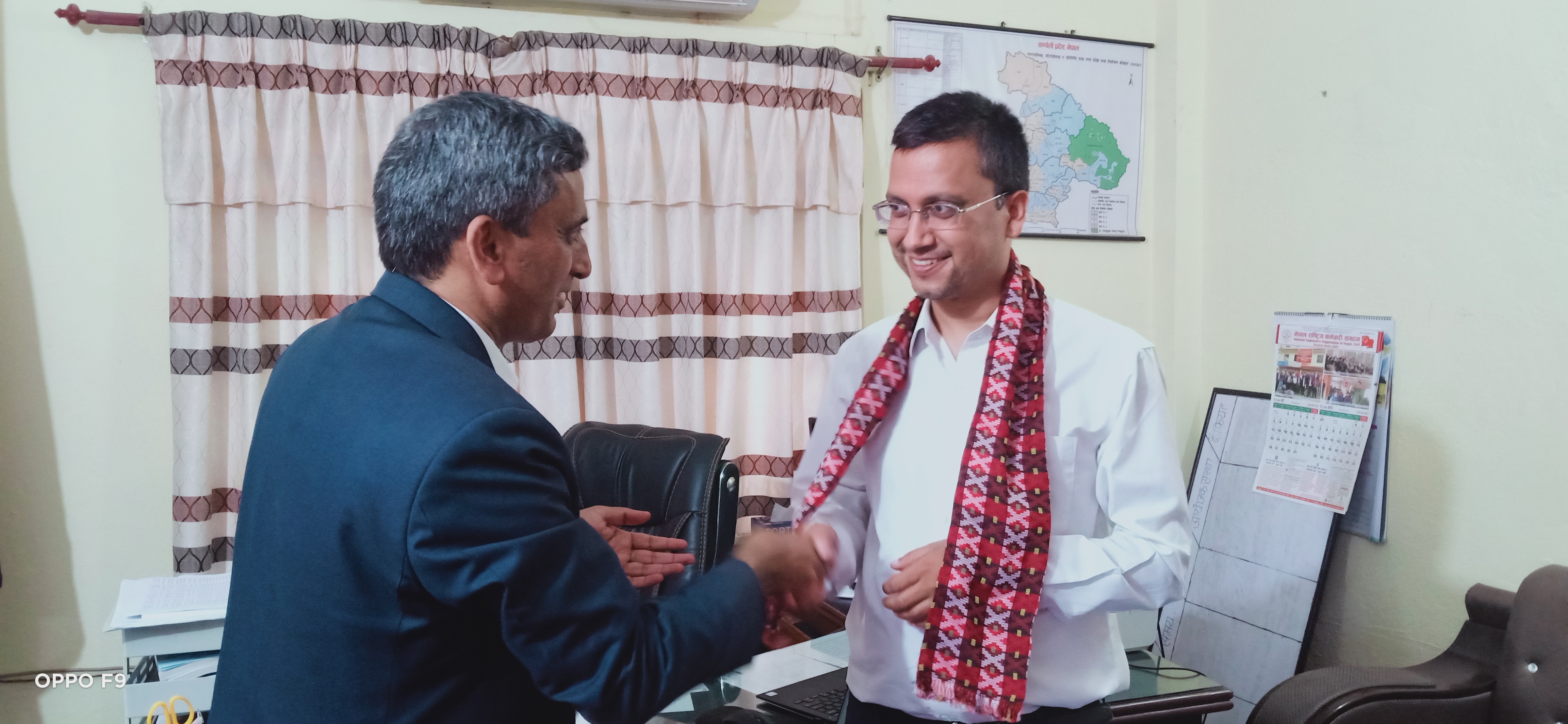 श्रीमान् प्रदेश कृषि सचिवज्यूबाट कार्यालय प्रमुखको स्वागत